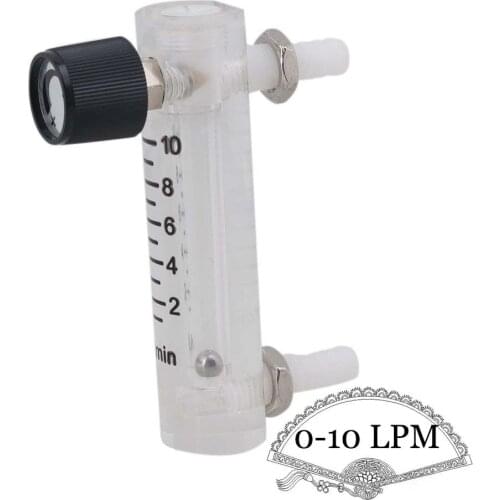 LZQ-3 Acrylic Flowmeter (0-10 LPM Flow Meter) with Control Valve for Oxygen/Air