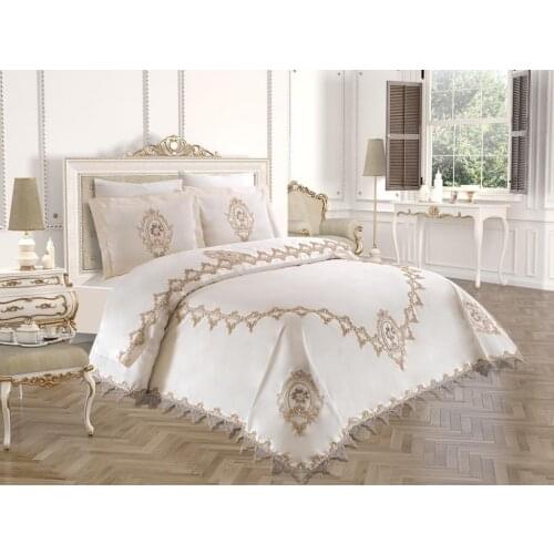 Çeyizdiyarı Eftelya 7 Piece set the Bride Set Cream