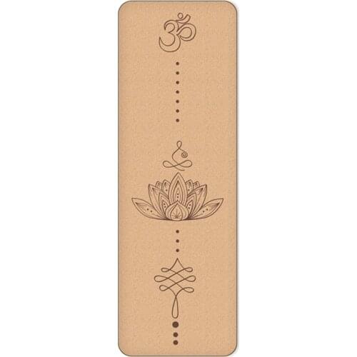 183X61X0.4cm TPE Natural Cork Yoga Mat Non-Slip Slimming Exercise Fitness Gymnastics Body Pad Portable Picnic Blanket