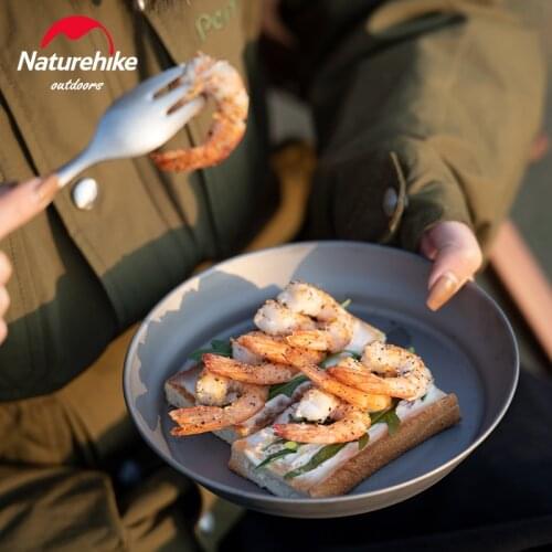 Naturehike Camping Portable Titanium Picnic Tableware Bowl Dish Plate Outdoor Home Party BBQ Salad Cooking 285ml 575ml 825ml