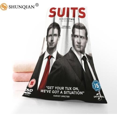 2018 New arrival suits tv show Bathroom Washcloth,Towels Custom Fashion Soft Face Towel/Bath Towel Size 35x75cm, 70x140cm