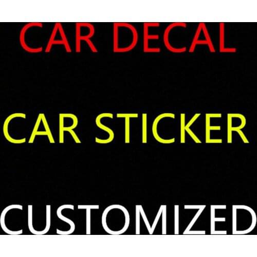 OEM Personal Customized text pictures AD Car window body logo advertising advertisement Sticker Custom Decal wholesale