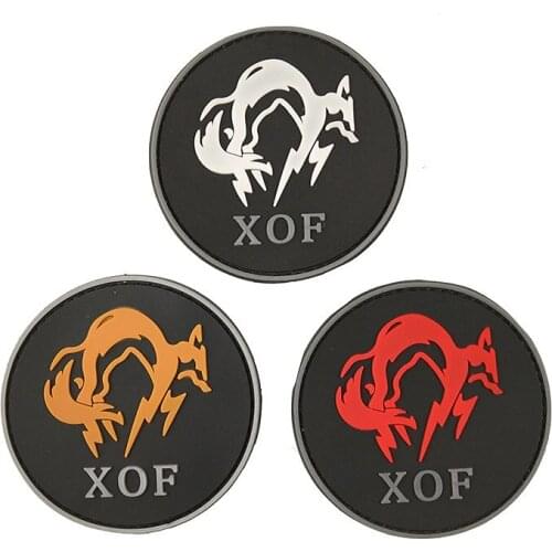 PVC Velcro Badge Armband Alloy Equipment Xof Spy Shadow GS Game Peripheral ArmyTactical Military Rubber Cltoh Patches Stickers