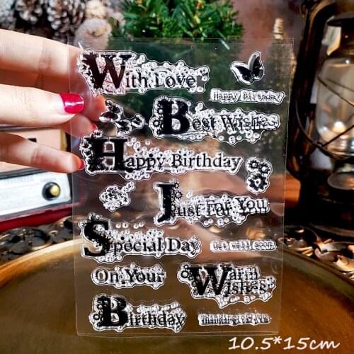 Panalisacraft Christmas stamp Transparent Clear Silicone Stamps for DIY Scrapbooking/Card Making/Kids Crafts Decoration Supplies