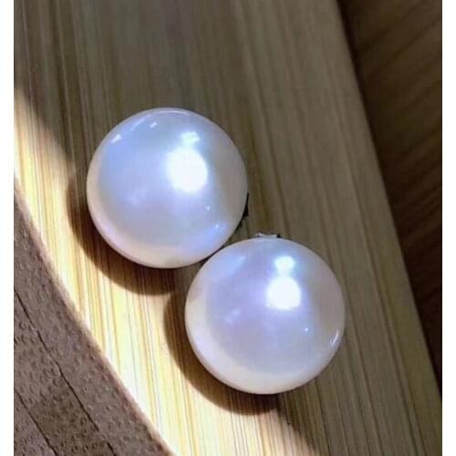 Natural white Baroque Pearl Earring silver Stud earrings jewelry Dangle Beautiful Irregular Mesmerizing Fashion simple Flawless