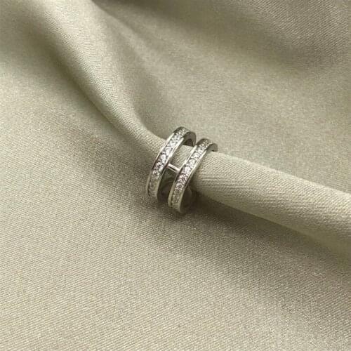 Rodhium Plated Bridge Model Cartilage Earrings