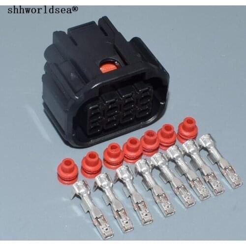 Shhworldsea 2.0mm 8 Pin Female Waterproof Connector LED Headlight Speaker Plug 6189-7423 For Honda Civic Odyssey XRV VEZEL