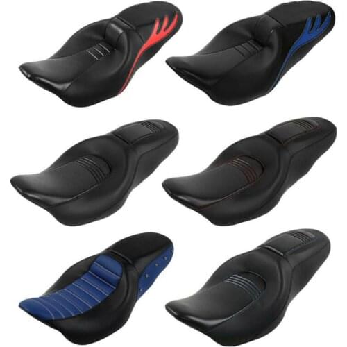 Motorcycle 7 Styles Driver Passenger Seat For Harley Touring Road Street Glide 2009-2020