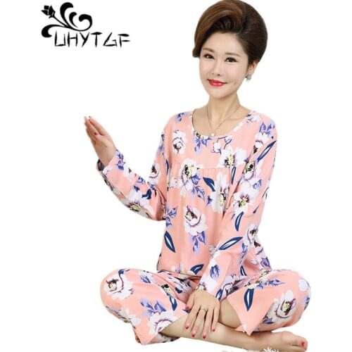 Женские пижамы с длинным рукавом UHYTGF China At AliExpress