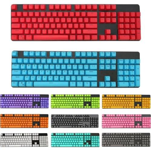 104Pcs PBT Universal Backlit Key Cap Keycaps for Cherry Mechanical Keyboard Keycap Set Replace 87/104 Key