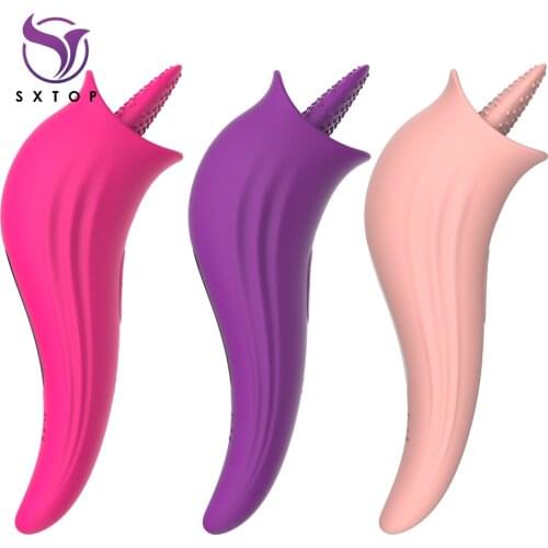 Vibrator for Women G-Spot Licking Dildo Clit Nipple Stimulator Oral Tongue Pussy Vagina Sex Toys for Women Female Masturbation