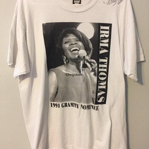 Vintage 1991 Irma Thomas Grammy Nominee T Shirt AUTOGRAPHED