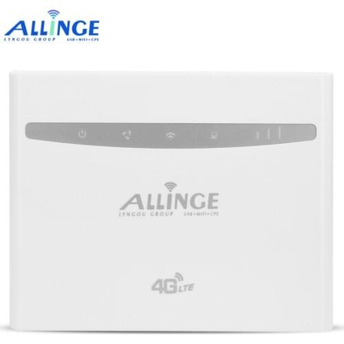 ALLINGE Unlocked Modified EU Africa B525 Cat6 300mbps 4G LTE CPE Wireless Long Range Wifi Router Openwrt SIM Card Slot 3LAN 1WAN