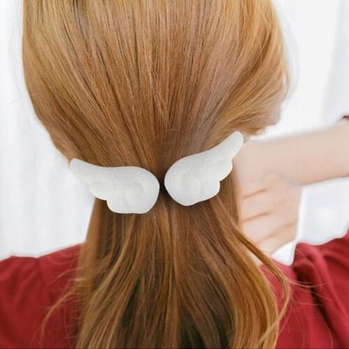 2Pcs/Lot Cute Angel Wings Hair Clips Cartoon Plush Barrette Hairpin Hair Accessories For Women Girls Hairclip Headwear
