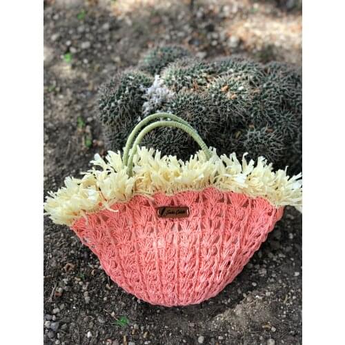 Women Bag Woven 2021 Fashion Summer Beach Pink Color Handmade Best Model Cool Trendy New Art
