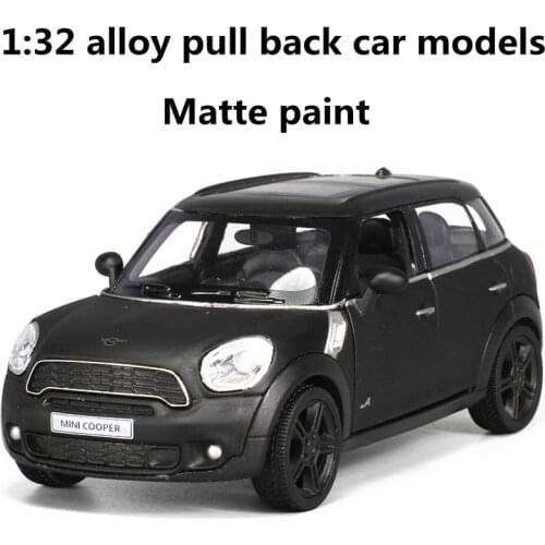 1:32 alloy pull back car models,high simulation MINI car,metal diecasts,toy vehicles,two open the door,matte paint,free shipping