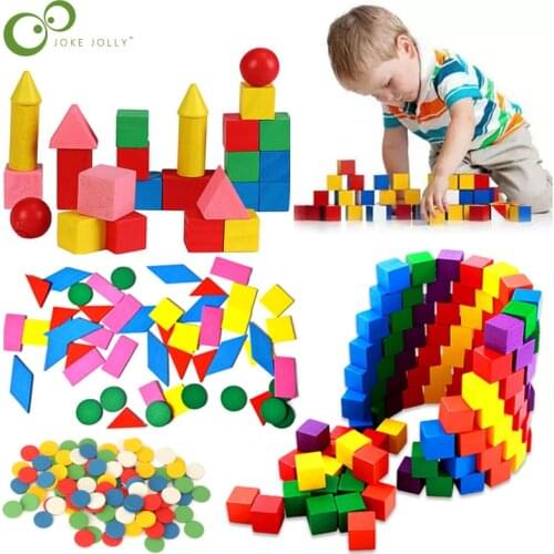 1 Set Figure Arithmetic Baby Math Circular Color Wooden Toys Mathematical Geometry Chip Children Montessori Educational Toy ZXH