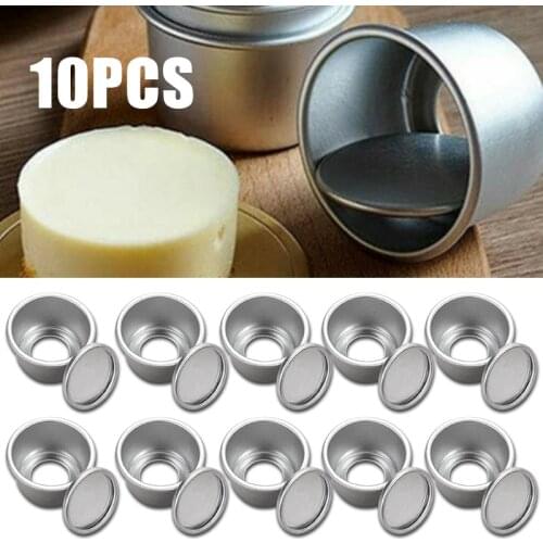 10Pcs Mini Cake Baking Molds DIY 2'' Mini Cake Pan Removable Bottom Pudding Mold Bakeware Baking Moulds