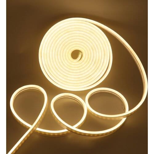 12V Led Strip Waterproof Ribbon Led Neon Light 2835 120Led/m Neon Rope White Warm White Led Tape Light Stage Modeling Light