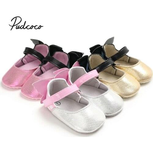 2020 Summer Newborn Shoes Infant Baby Party Girls Soft Prewalker Casual Flats PU Sneakers Shoes Fashion Causal First Walkers