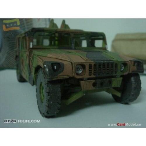 3D Stereo Handmade Paper Model Camouflage Hummer Military Model 3D Paper Model DIY Handmade Limited Edition Second Kill