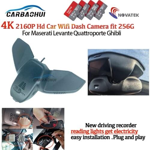 4K HD 2160P Plug and play Car DVR Video Recorder Dash Cam Camera For Maserati Levante Quattroporte Ghibli 2016~2019 2020 2021