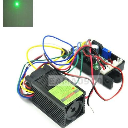 50mW 532nm Green Laser Dot Module w/Fan Cooling TTL 0-30KHZ Long Time Working