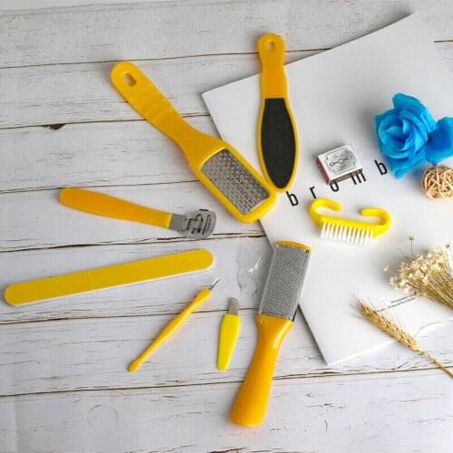 8/10pcs Pedicure Foot File Stainless Steel Pedicure Kit,Removing Hard, Cracked, Dead Skin Cells - Professional Callus Remover