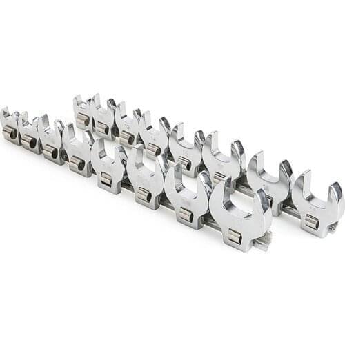 8Pcs 3/8 Inch Drive Crowfoot Wrench Set 10 - 19mm Metric Chrome Plated Crow Foot Metric Or Imperial Keys Set Multitool