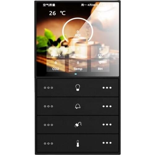 Smart Home Building Automatic System New Series Touch Screen Smart Wall Switches