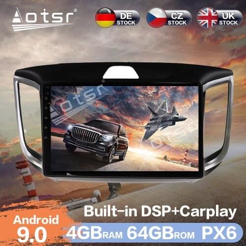 Aotsr 9" Android 9.0 4+64G Car Radio Player GPS Navigation DSP Car Auto Stereo Video HD Multimedia For Hyundai IX25 2014 - 2018