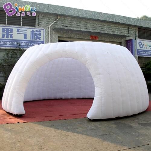 No roof type 7X4.7X2.6 meters inflatable tent customized white color blow up canopy marquee with built-in motor toys tent