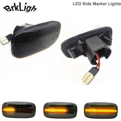 2pcsLED Dynamic Side Marker Light Turn Signal Lamp For Nissan Stagea Skyline Sunny Serena Primera Slivia Blubird Sylphy AD Wagon