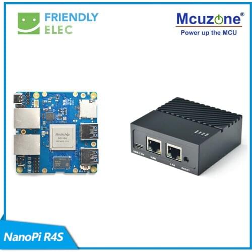 FriendlyELEC NanoPi R4S 1GB/4GB Dual Gbps Ethernet Gateways Support OpenWrt LEDE System V2ray SSR Linux Rockchip RK3399