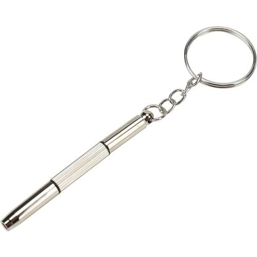 Screwdriver Repair Tool Keychain Keyring Key Ring Souvenir Keys Trinket Car KeyMaintenance Watch Glasses Tool Key Chain Boy Gift