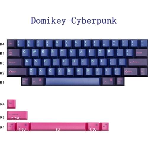 Domikey SA Profile ABS keycaps for HHBK switch mechanical Gaming keyboard set 67 keycaps