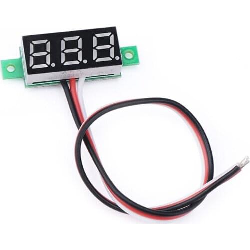 Red LED Panel Display Digital Voltmeter Small 0.36 inch DC 0~~100V 12V Car Automotive Battery Monitor Voltage Meter Gauge