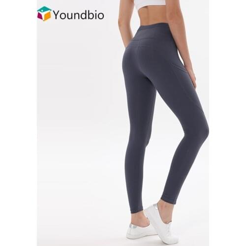 YOUNDBIO 2021 With Pocket Yoga Pants Women Sport High Waist Leggins Workout Push Up Tights Gym Fitness Mujer Slim Leggings
