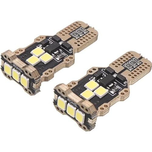 Mayitr 2pcs T15 Base 9 SMD LED Car Auto Backup Reverse Light Bulb White 6500K Tail Brake Lamp For Motorcycle Scooter Trailer