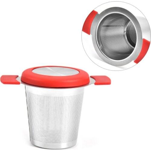 Reusable Stainless Steel Tea Strainer Mesh Infuser Basket Loose Tea Leaf Infusers Herb Filter For Mug Teapot Tea Accessories