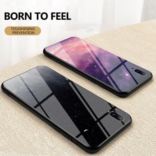 Soft Silicone Starry Sky Graphics VIVO IQOO 5 PRO NEO 3 Shockproof Tempered Glass Phone Case For VIVO S 7 6 5 S 1 PRO