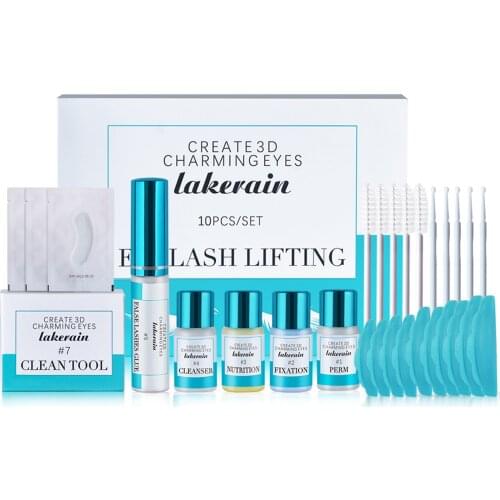 Dropshipping Lash Lift Kit Professional Lash Perm Kit Lash Extension Kit Glue,ironing Agent,fixative,nourishing Agent, Cleaner