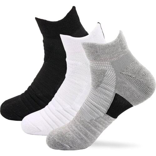 Mens sports boat socks Sweat-absorbent non-slip running socks Elite Basketball/Football/Riding/Climbing Compression Socks man