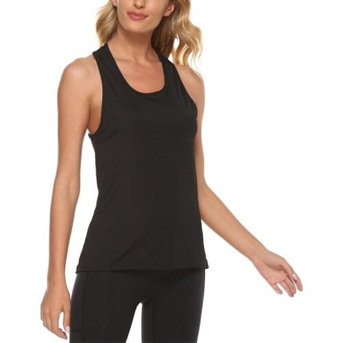 New Yoga Vest Women Running Shirts Sleeveless Gym Tank Top Sportswear Quick Dry Breathable Workout Tank Top Fitness Clothes