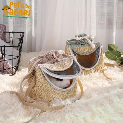 Portable Hamster Rabbit Carrier Backpack Breathable Cool Hedgehog Sugar Glider Outing Cage Guinea Pig Rat Pet Travel Bag