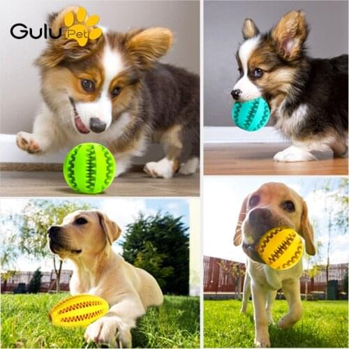 Rubber Ball/Olive Type Pet Teeth Cleaning Ball Dog Cat Snack Leak Interest Stimulation Leaky Toy Pet Activating Toy