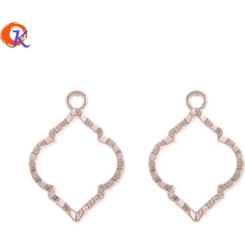 Cordial Design 100Pcs 16*23MM Jewelry Findings Component/Charms/DIY Making/Drop Shape/Rhodium/Hand Made/Earrings Accessories