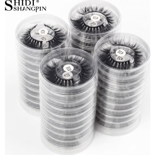 SHIDISHANGPIN 4/10/50/100 Pairs 3D Faux Mink lashes Wholesale Soft Natural Thick Long Fake Lashes Makeup Extension Eyelashes