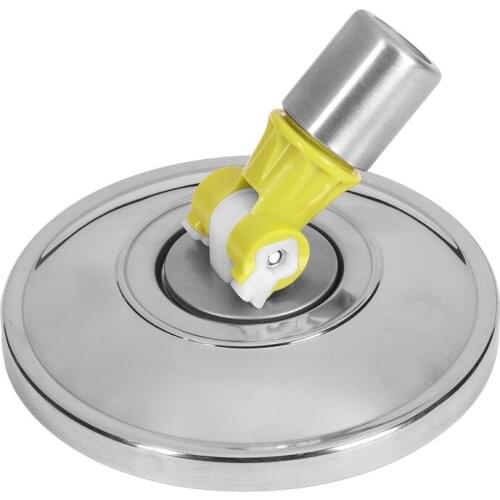 Stainless steel yellow mop head household floor cleaning tools living room automatic rotating mop replacement.hand free mop