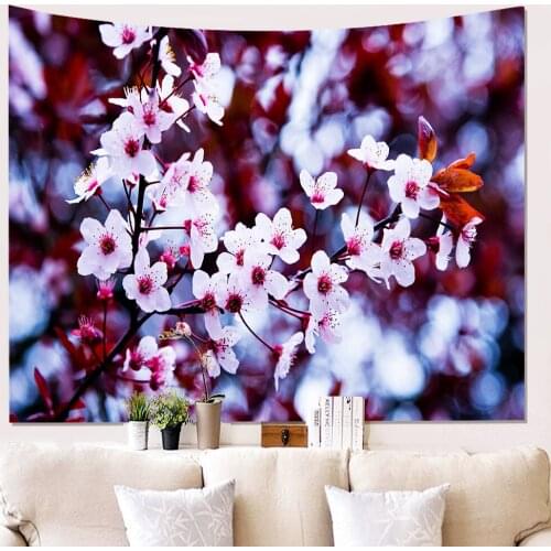 Modern Tapestry Floral Scenic Pattern Wall Hanging 3D Printed Bedroom Living Room College Dorm Home Decor Art Wall Cloth